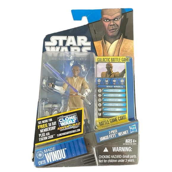 Star Wars Clone Wars Mace Windu CW20 Sealed. Damaged Box!! - Picture 4 of 6